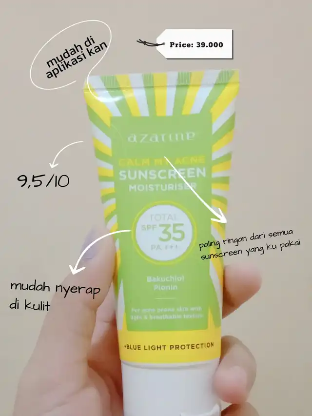 Rekomendasi sunscreen dari dua merk yang berbeda