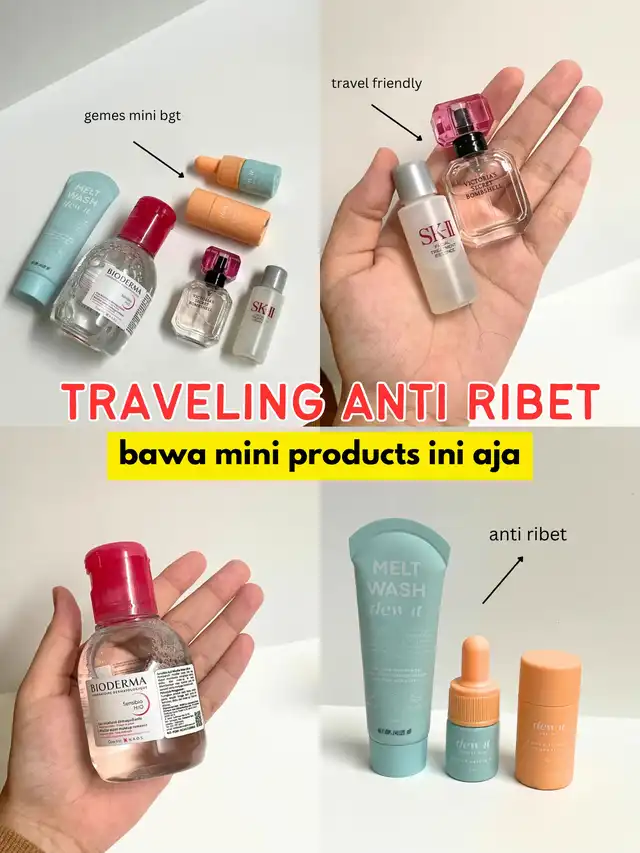 Traveling anti ribet bawa Mini Size !
